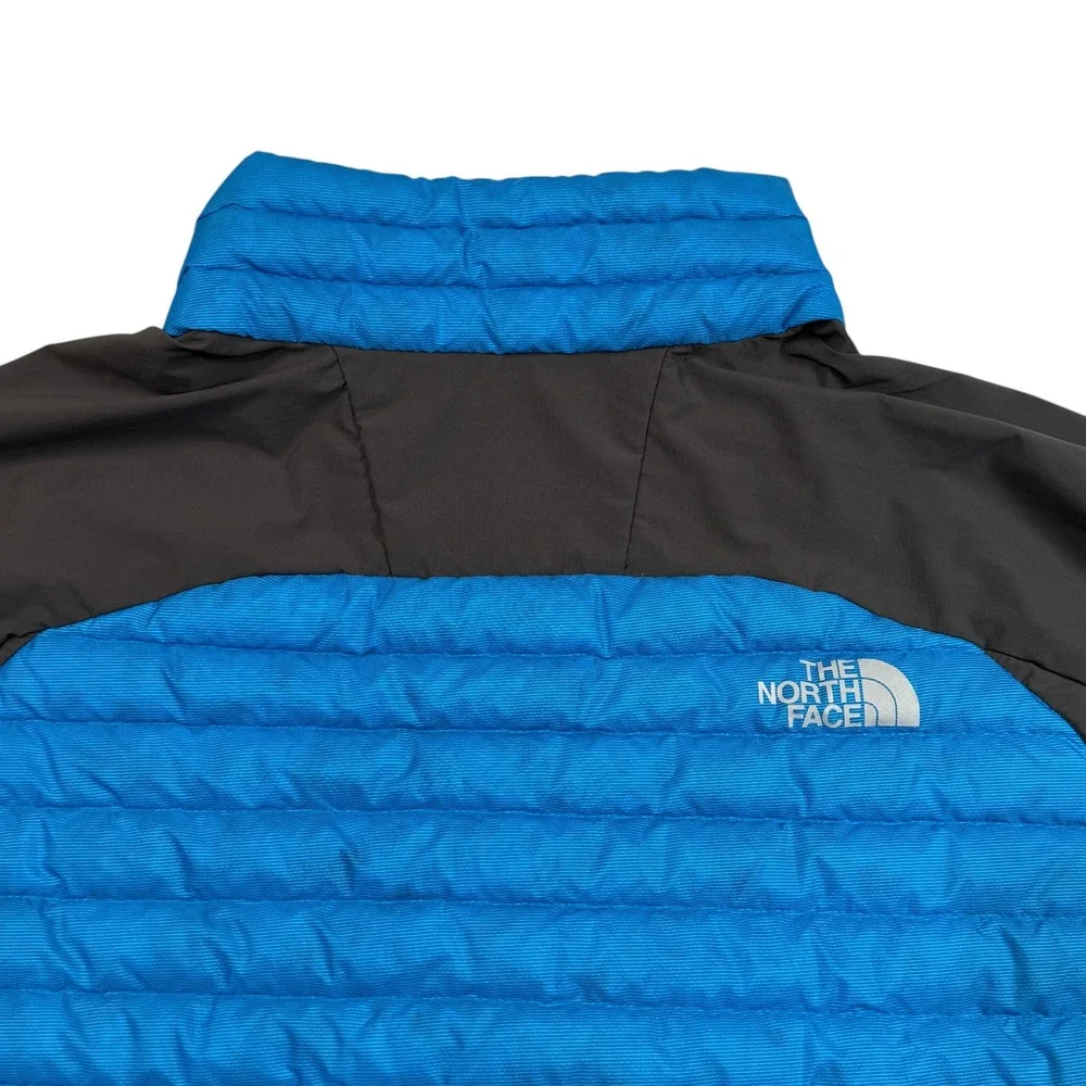 The North Face Verto Micro Jacket Mens Large 800 Down Hybrid Puffer Blue Gray
